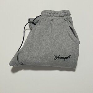 YoungLA Joggers Athletic Athleisure Comfy Sweatpants Gray Men's size Small